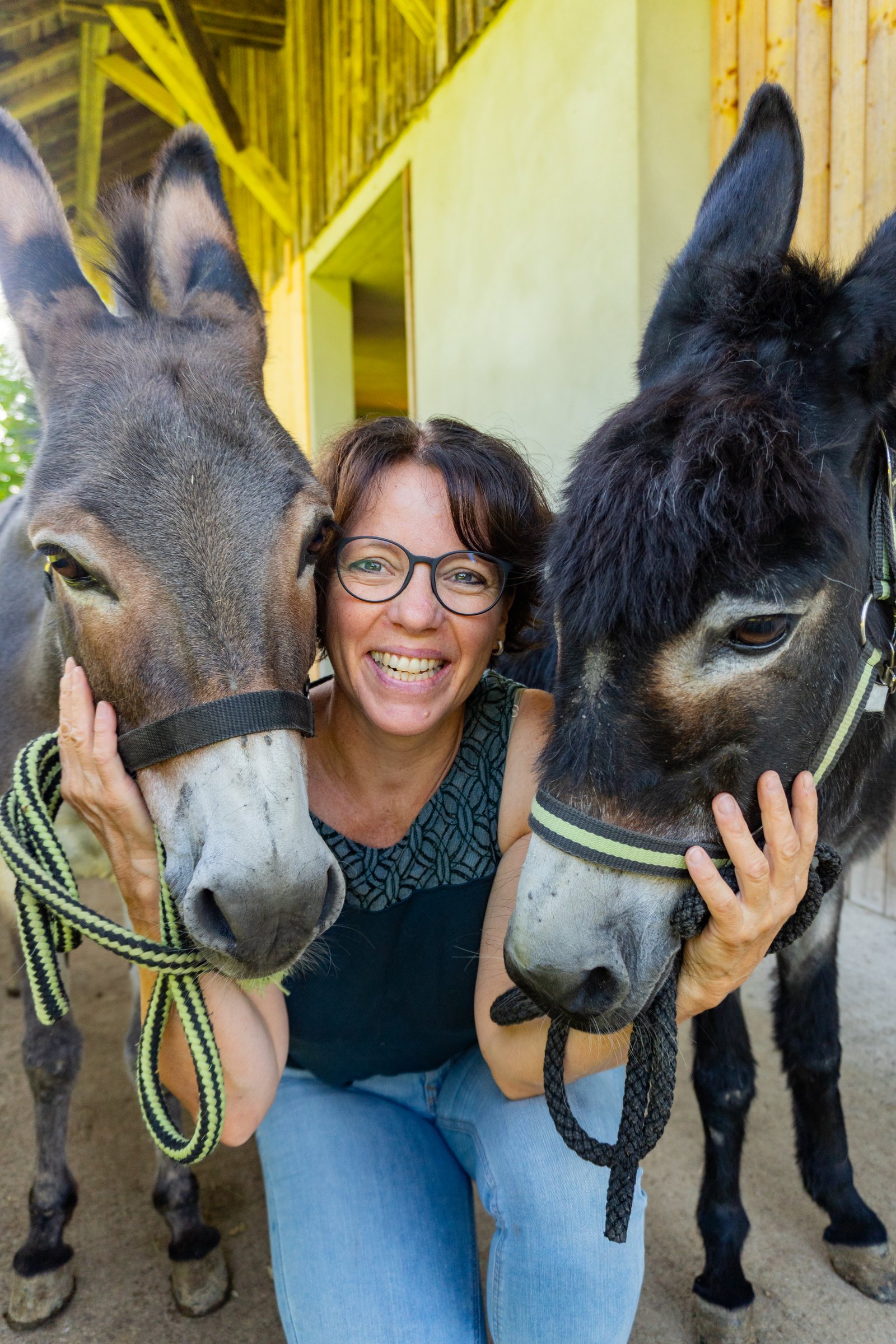 Helene Blank mit Pauline und Stina